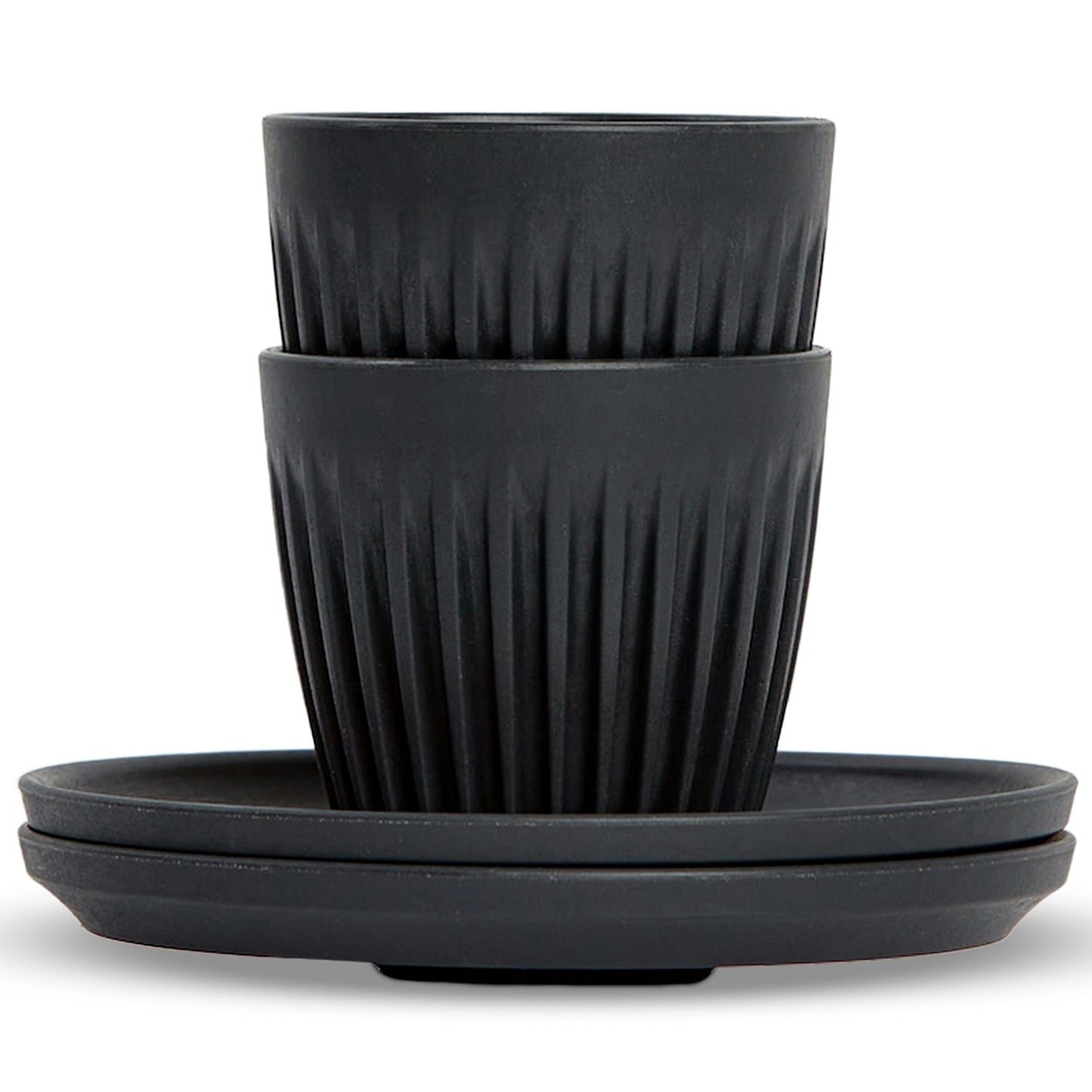 Huskee Cup 3oz Espresso Set (set of 2) - Charcoal