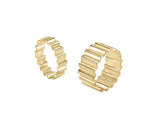 Olivia Taylor - Classic Thin Ondulée Ring, Gold