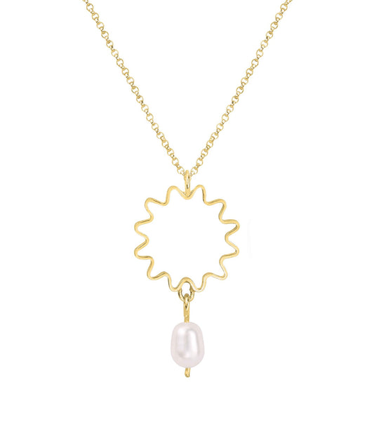 Olivia Taylor Mini Pearl Pendant - Gold