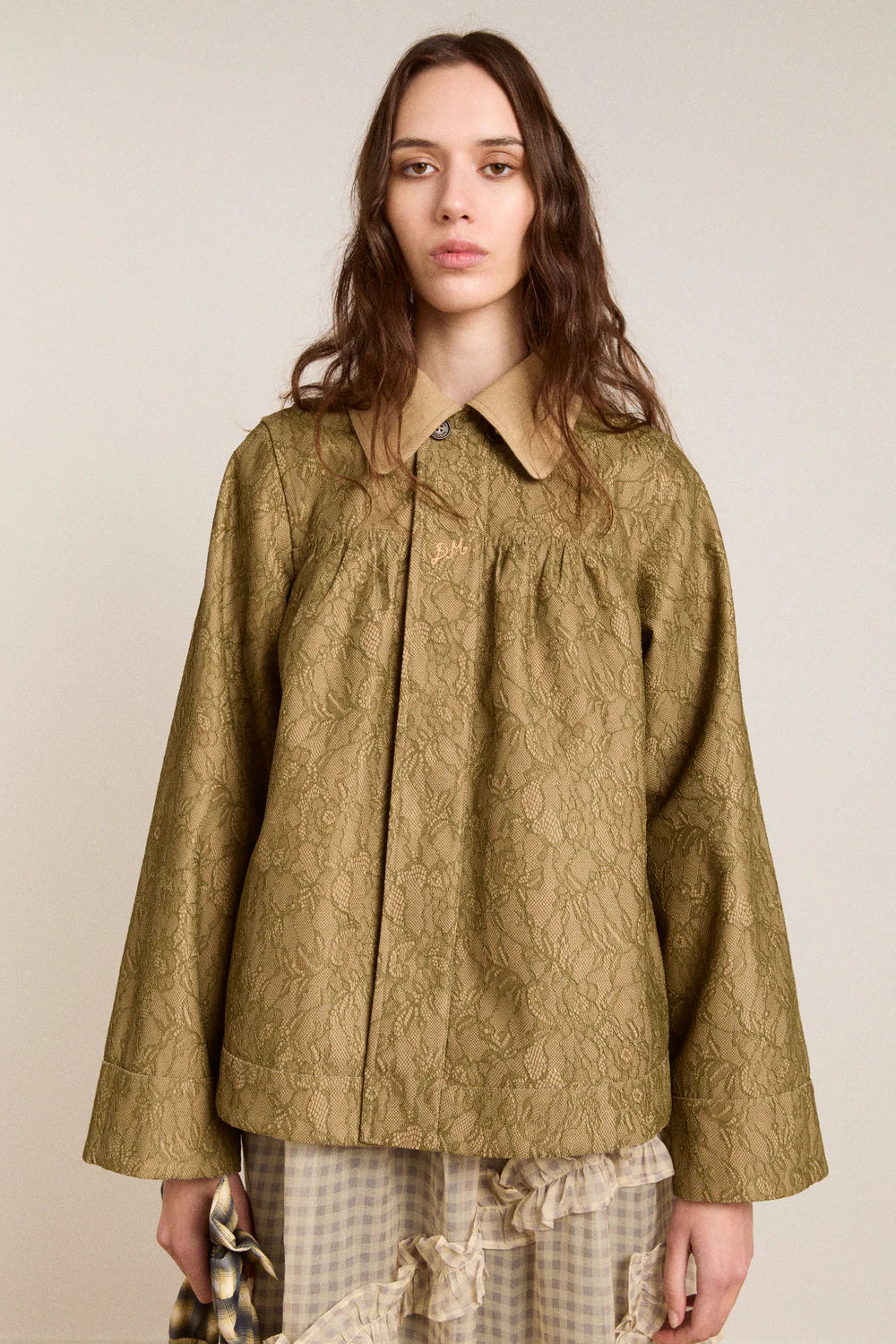 Damson Madder - Mini Mercedes Reversible Coat, Lace