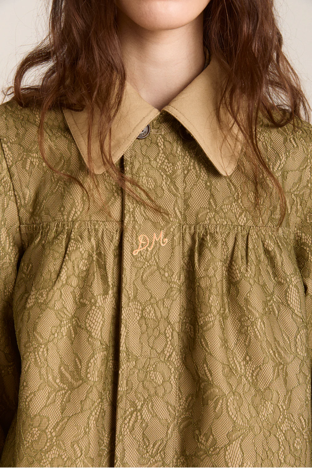 Damson Madder - Mini Mercedes Reversible Coat, Lace