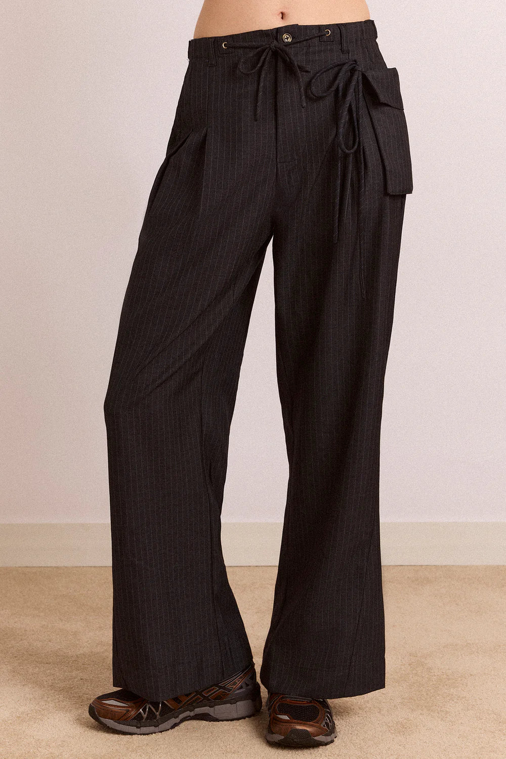 Damson Madder - Tatianna Trouser, Pinstripe