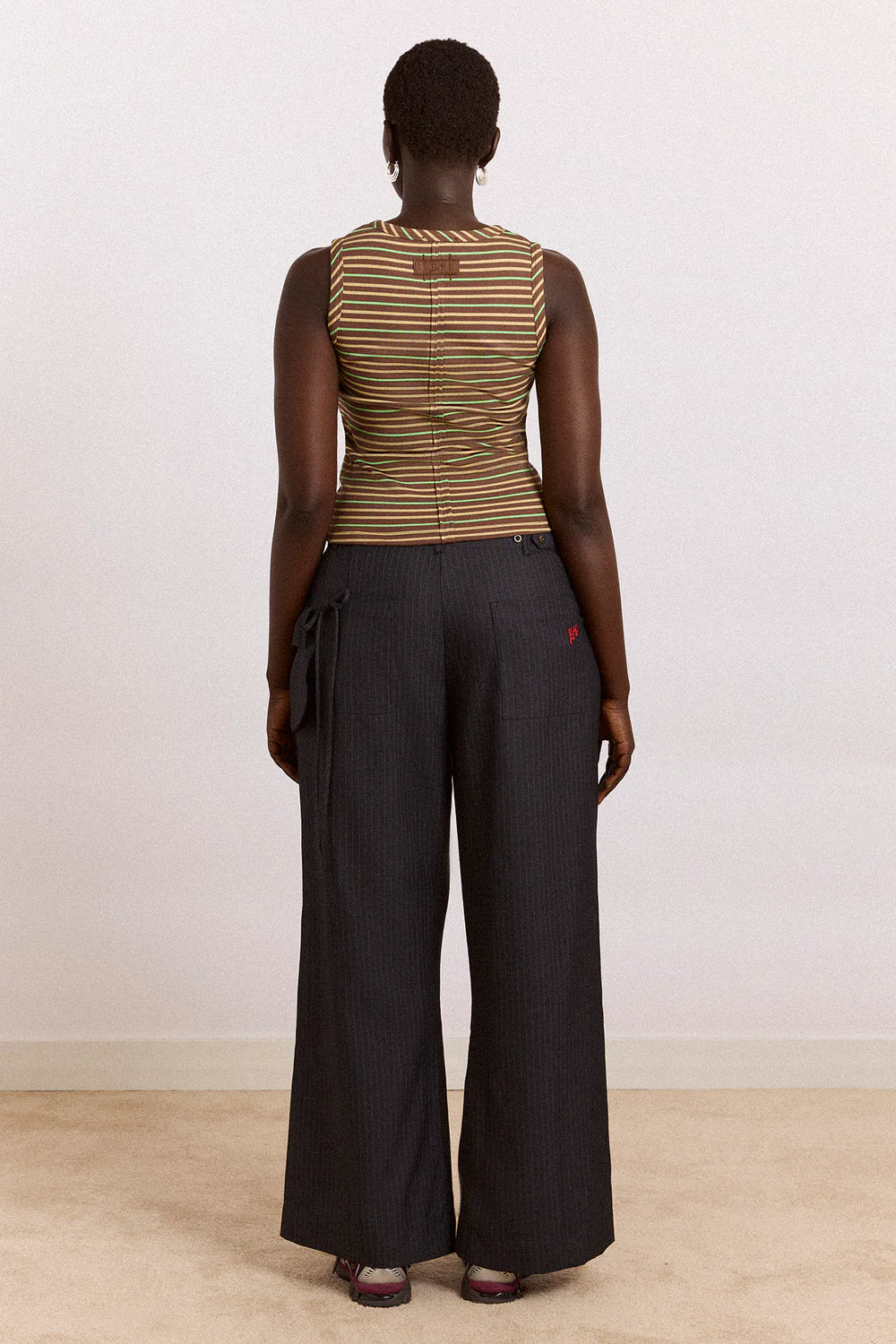 Damson Madder - Tatianna Trouser, Pinstripe