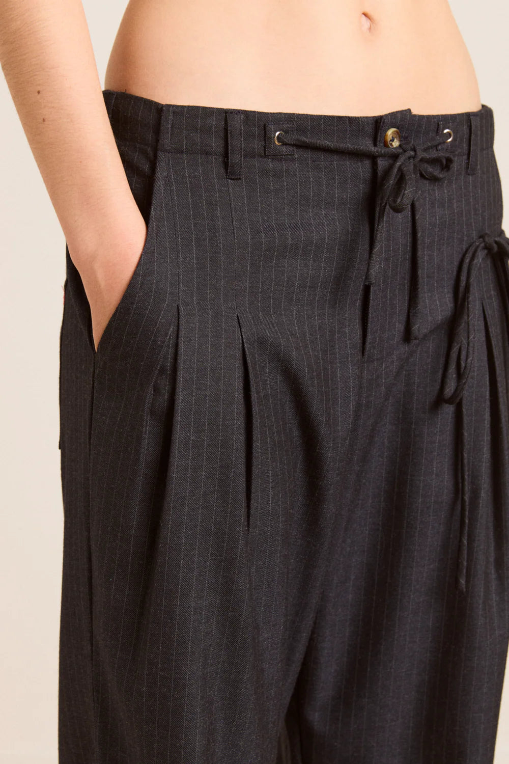 Damson Madder - Tatianna Trouser, Pinstripe