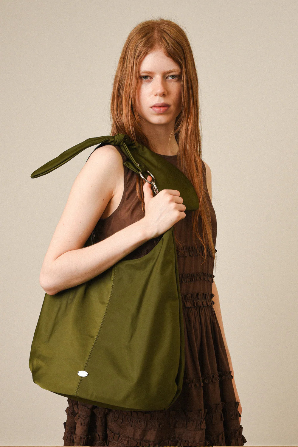 Damson Madder - Gene Oversized Bag, Olive