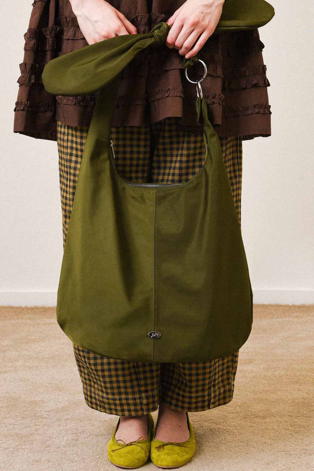 Damson Madder - Gene Oversized Bag, Olive