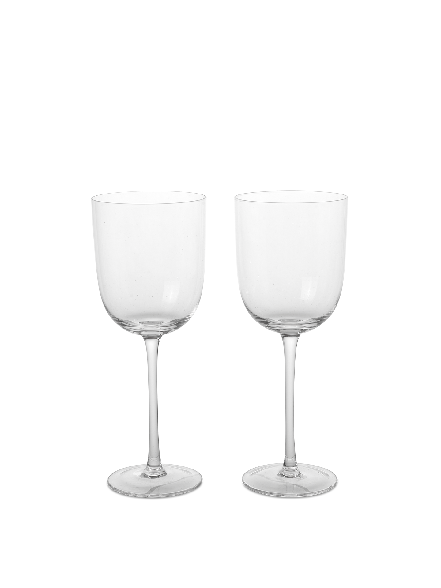 Ferm Living Host White Wine Glasses Clear - Set of 2