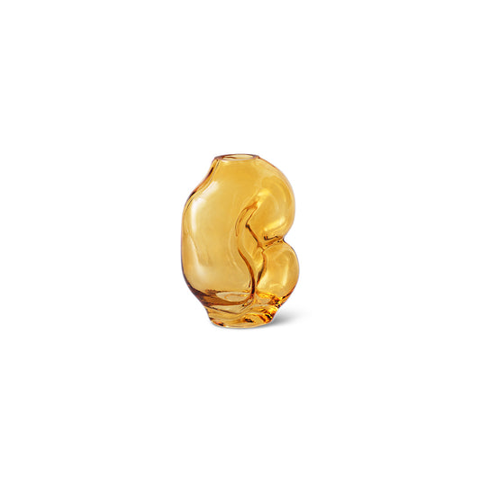 HKLIVING - Gleam Glass Small Vase, Amber