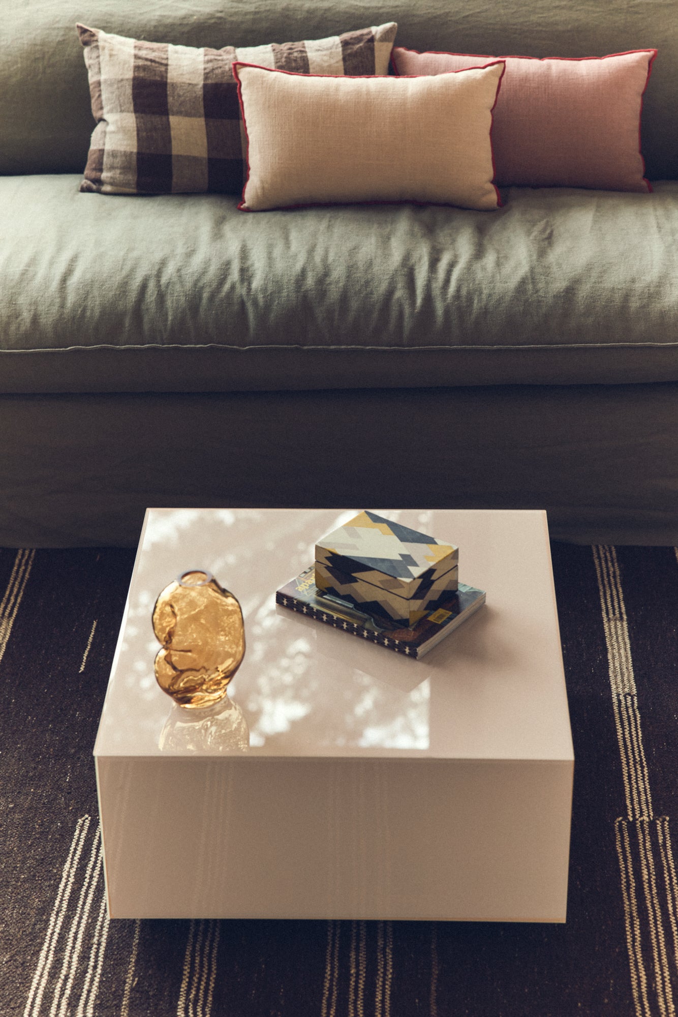HKLIVING - Gleam Glass Small Vase, Amber