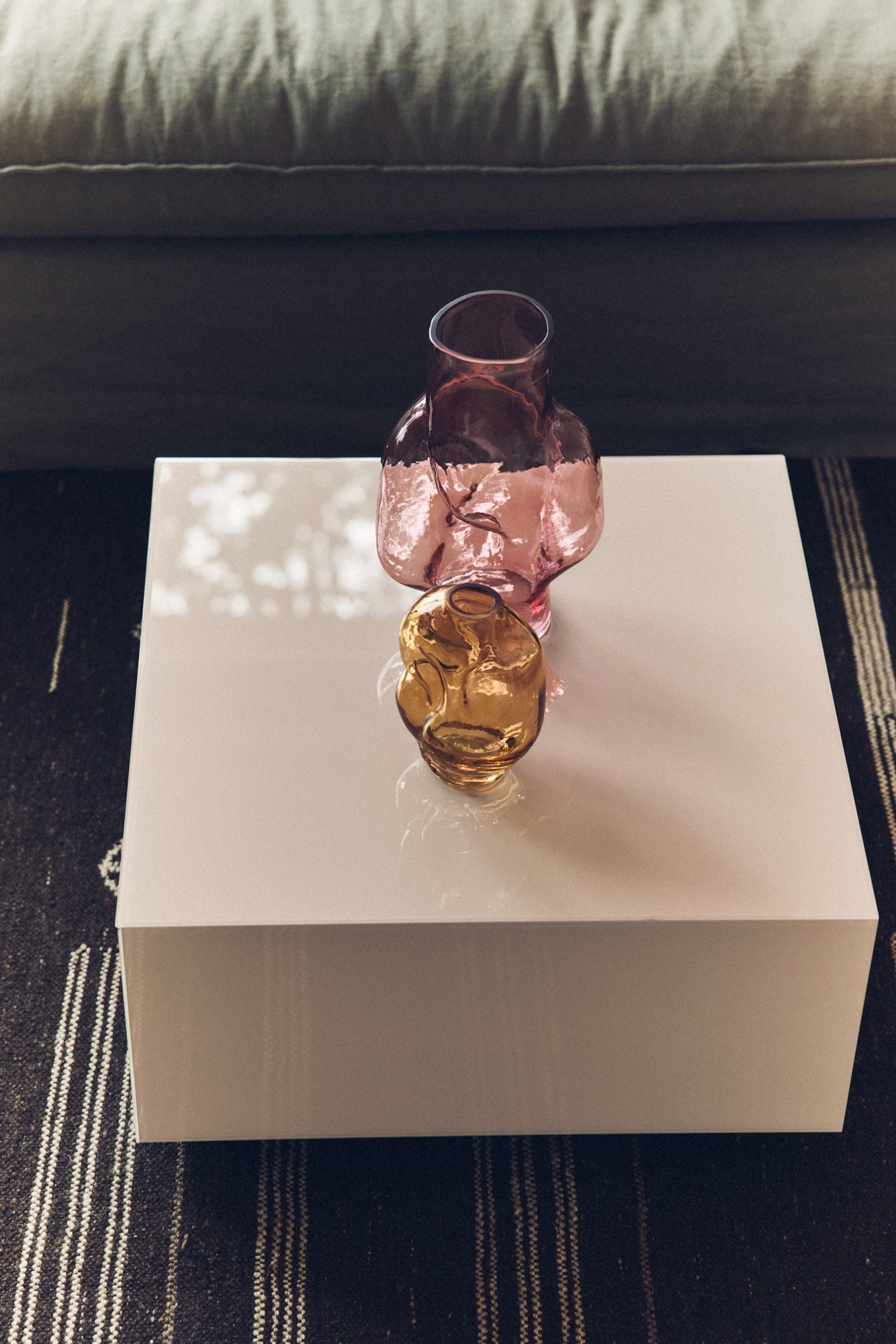 HKLIVING - Gleam Glass High Vase, Rose