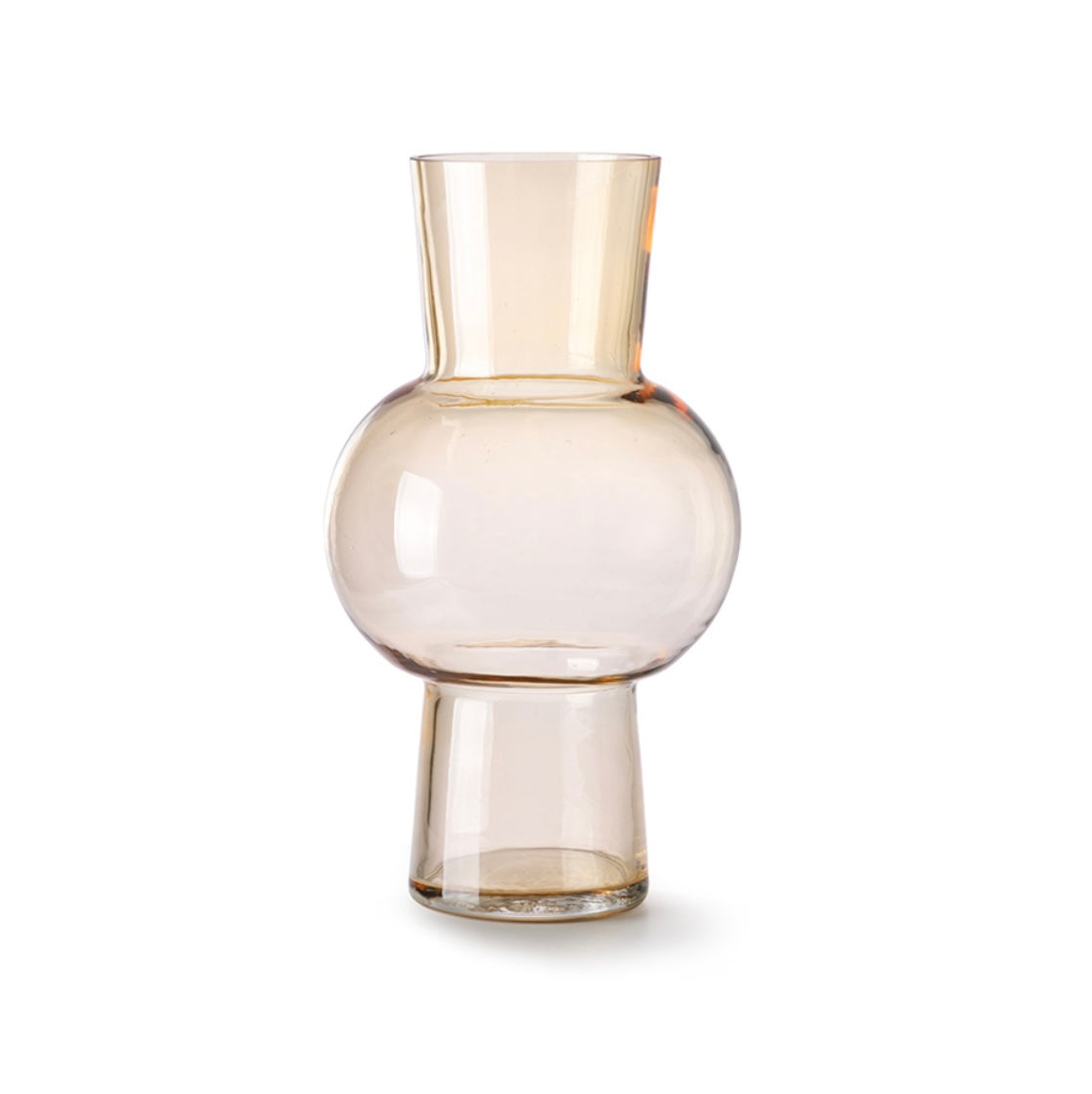 HKliving - Medium Glass Flower Vase - Peach