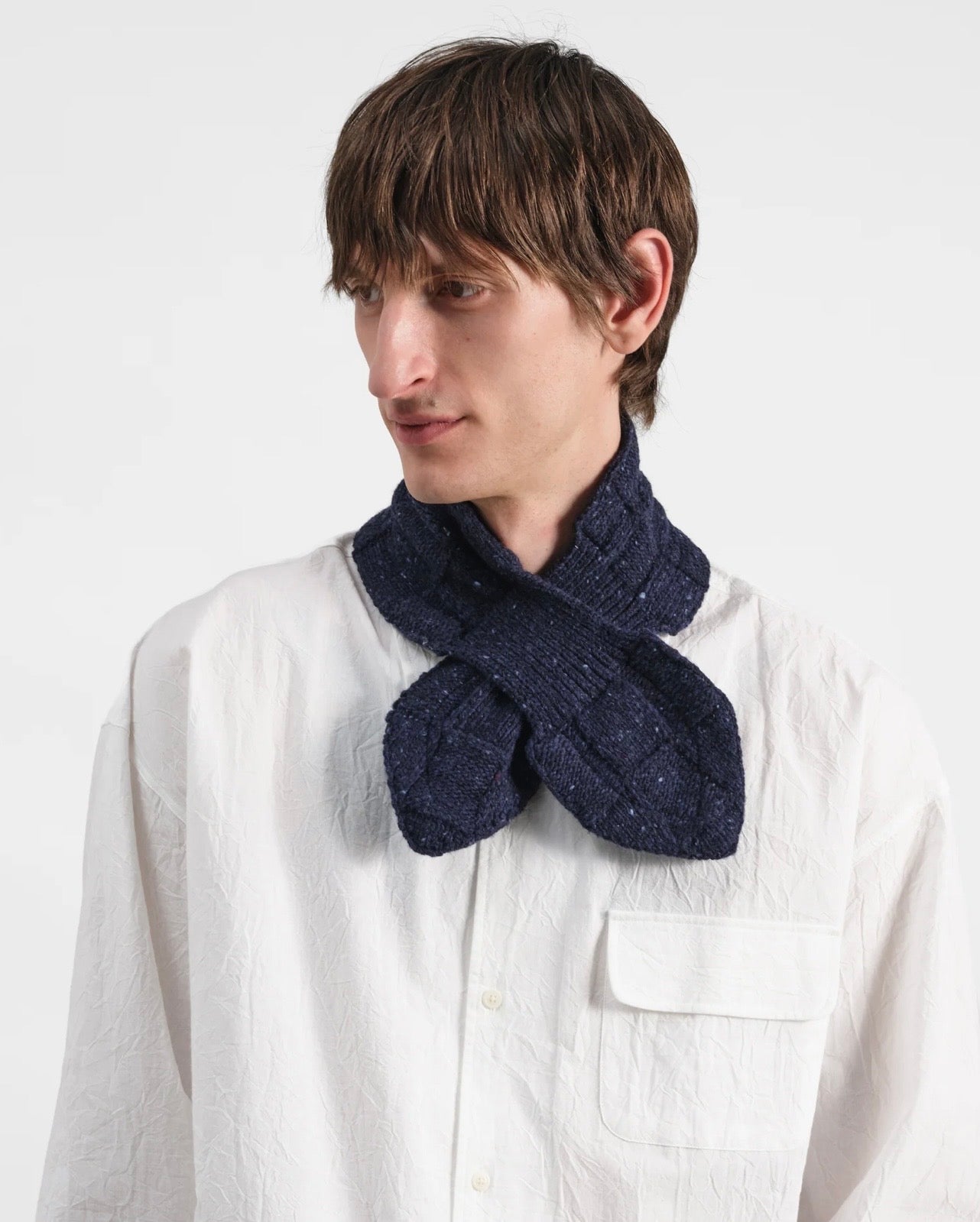 YMC - Slot Scarf, Navy