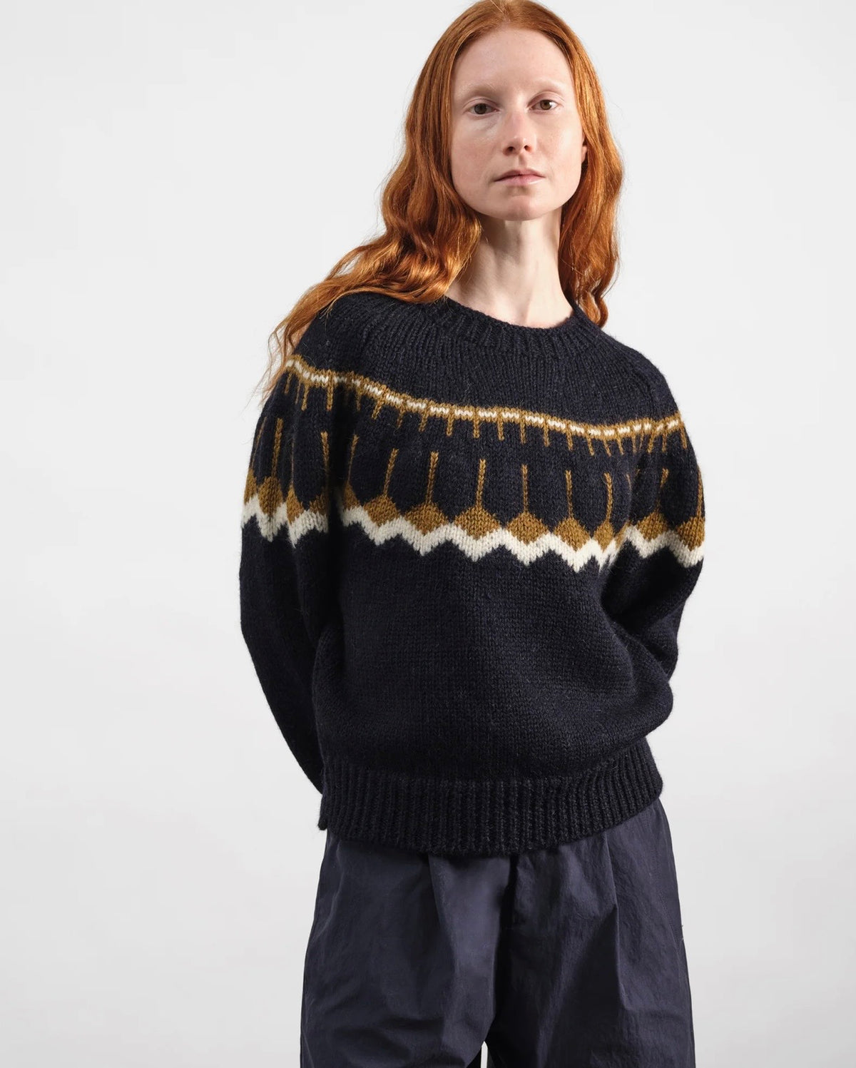 YMC - Mini Jeepser Knit, Navy Multi