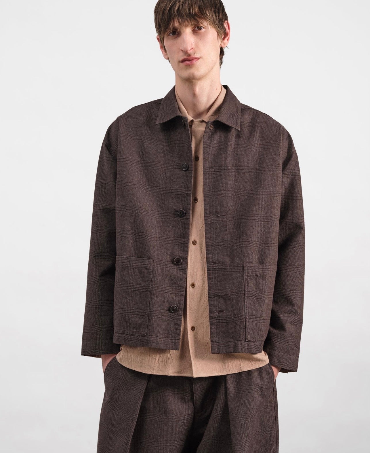 YMC - PJ Overshirt, Brown
