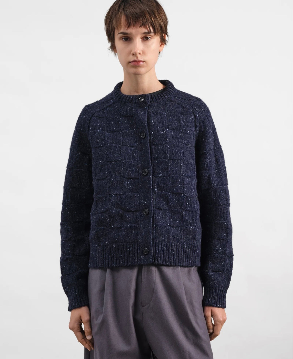 YMC - Atomic Cardigan, Navy