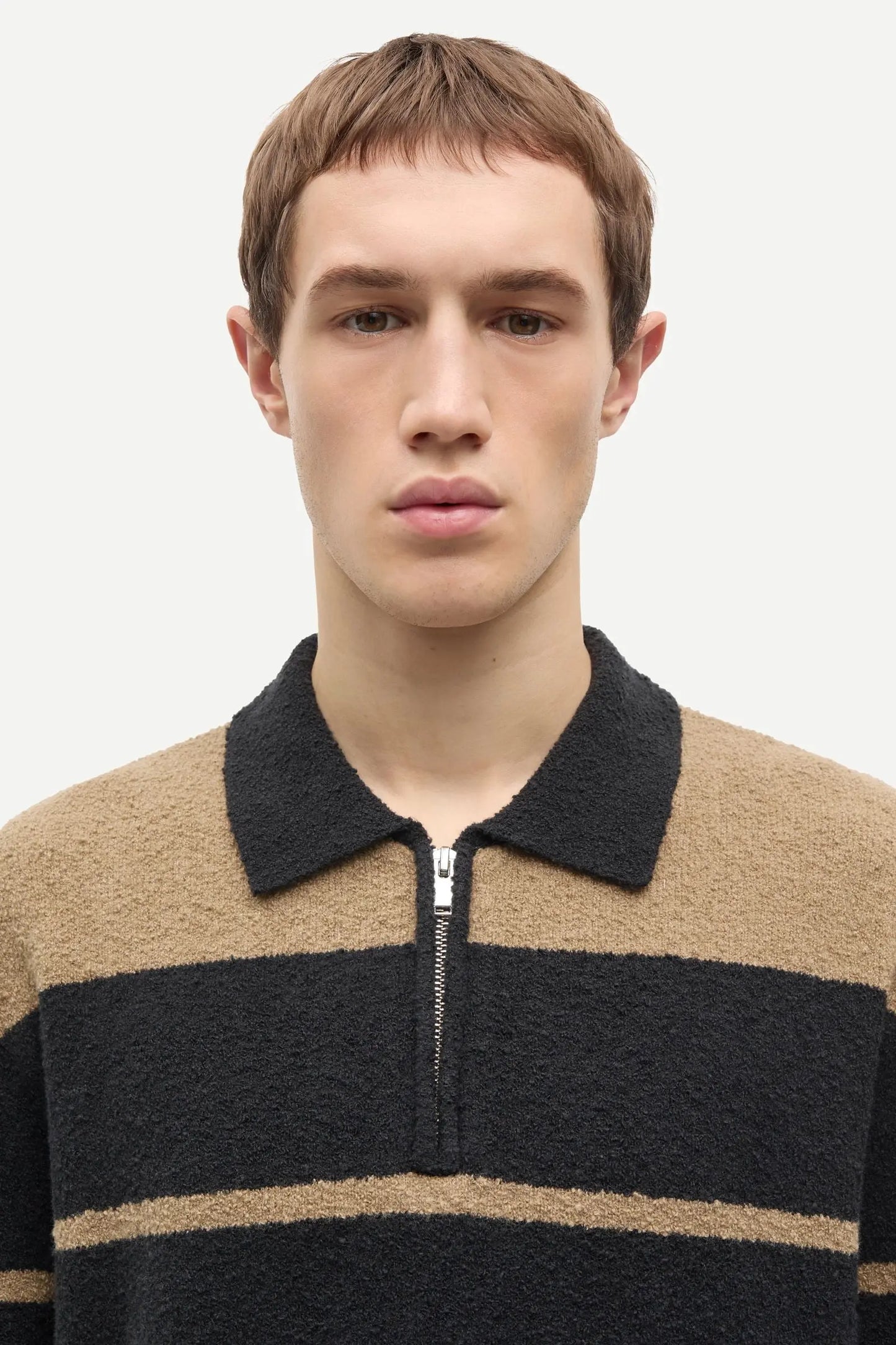 Samsøe Samsøe - Sanino Polo, Washed Black Stripe