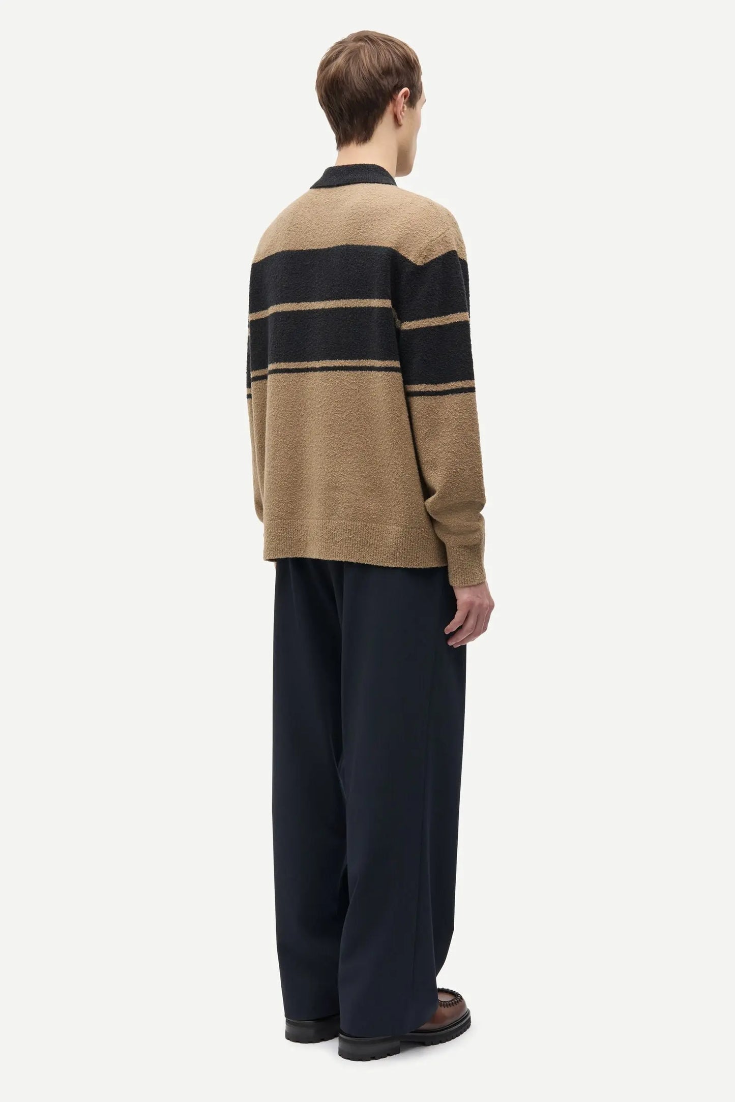Samsøe Samsøe - Sanino Polo, Washed Black Stripe