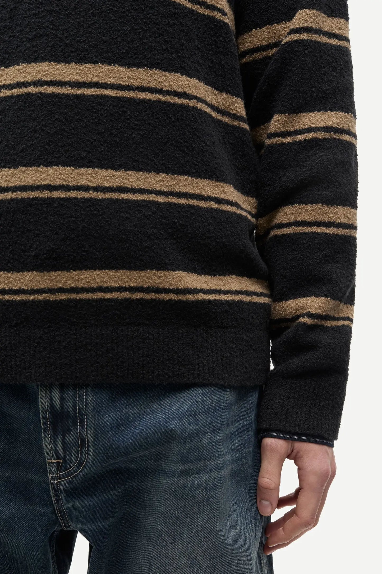 Samsøe Samsøe - Sanino Sweater, Lead Gray Stripe