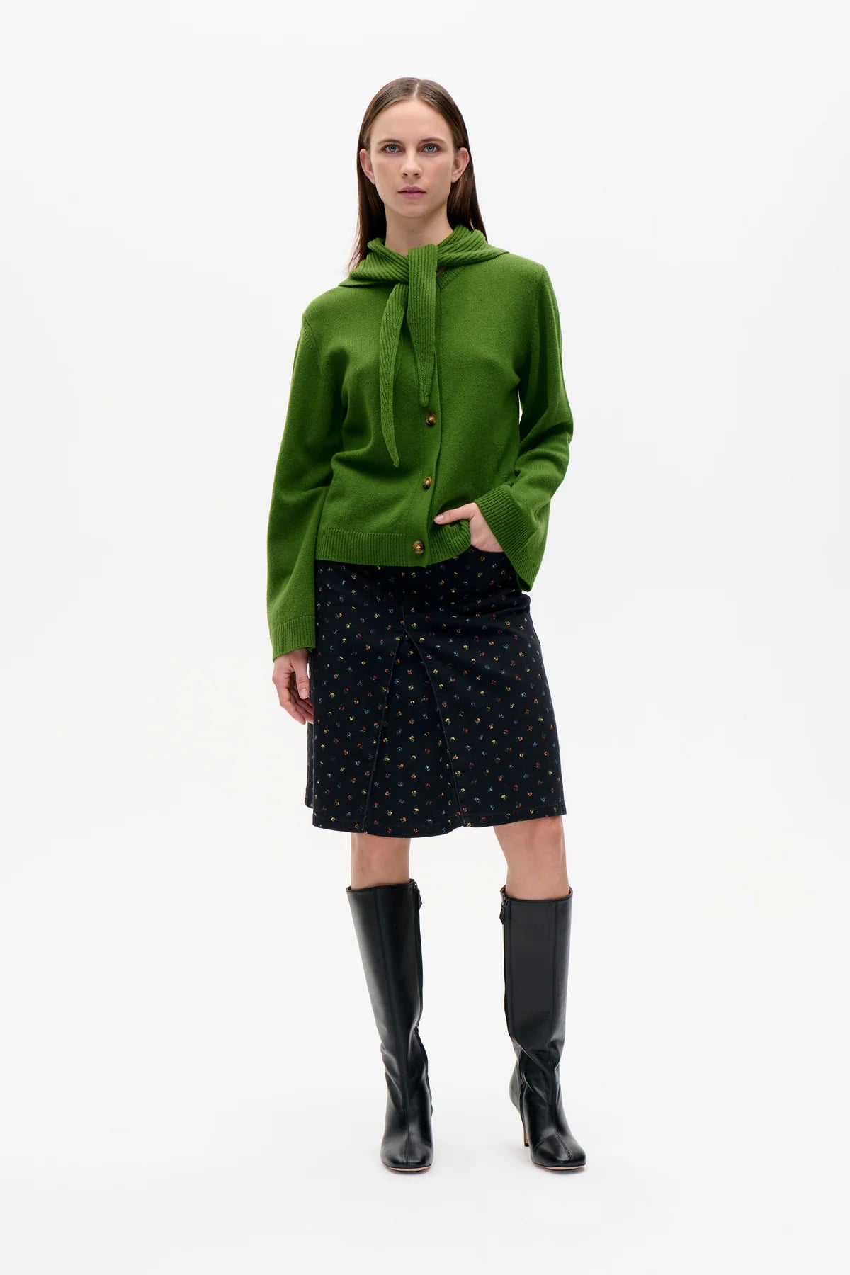 Baum und Pferdgarten - Clarine Knit, Herb Garden Green
