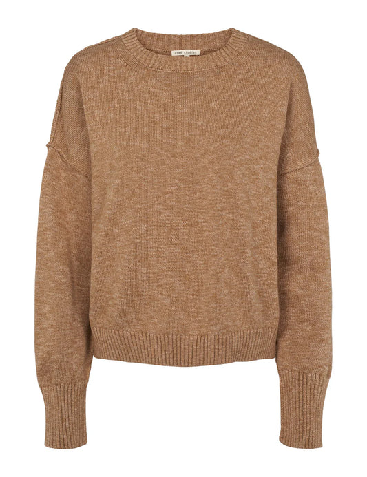 Esmé Studios - Saga O-neck Knit - Incense Melange