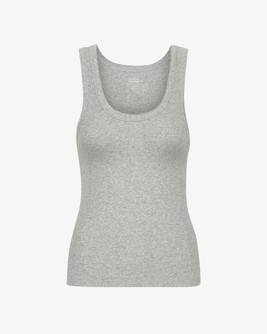 Colourful Standard - Organic Rib Tank Top, Heather Grey