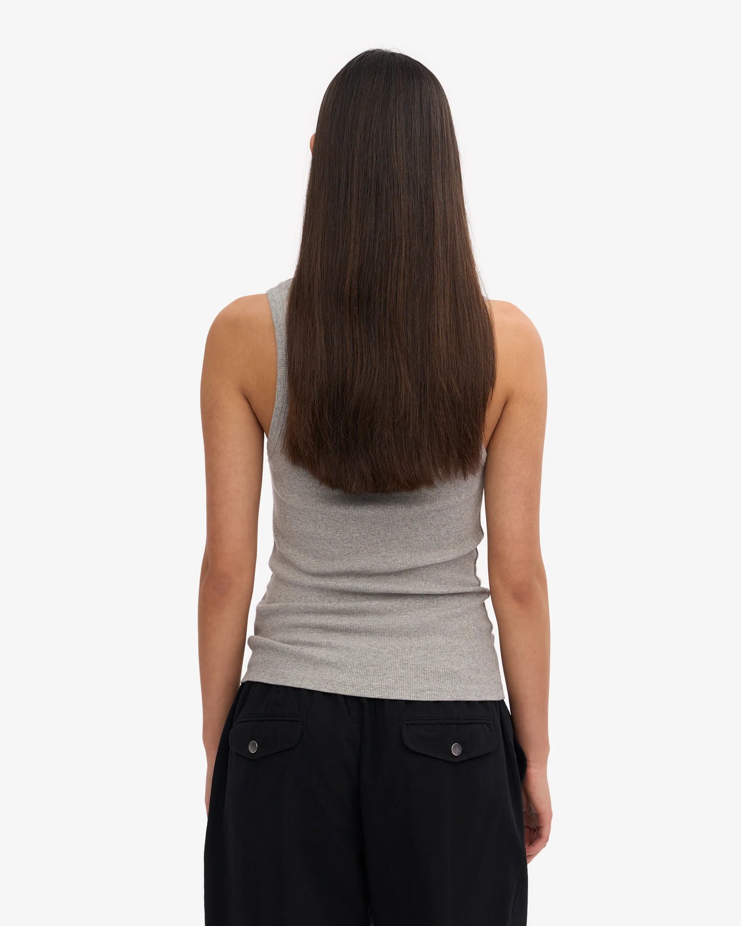 Colourful Standard - Organic Rib Tank Top, Heather Grey