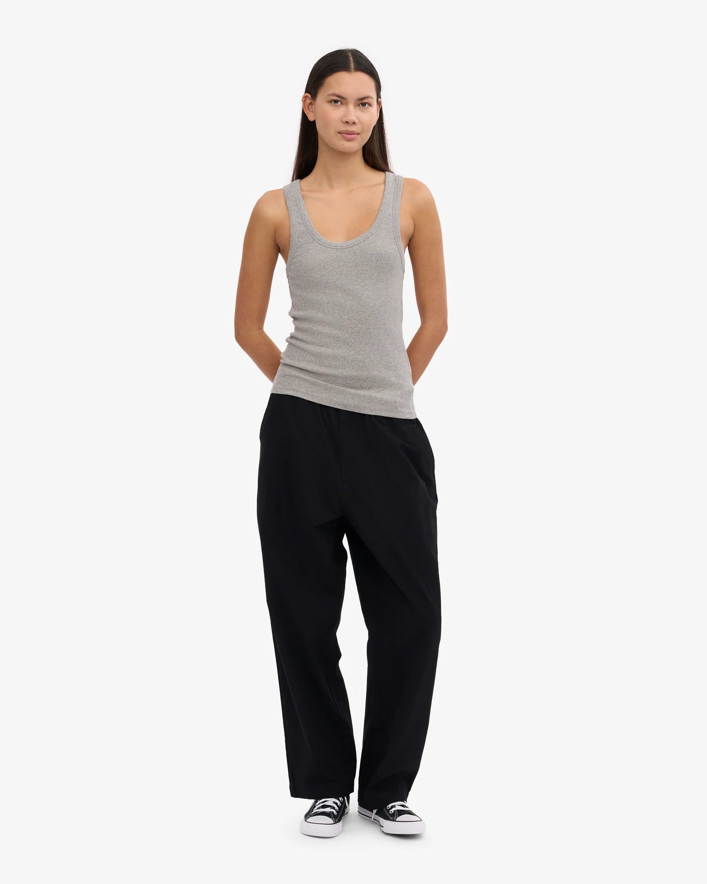 Colourful Standard - Organic Rib Tank Top, Heather Grey