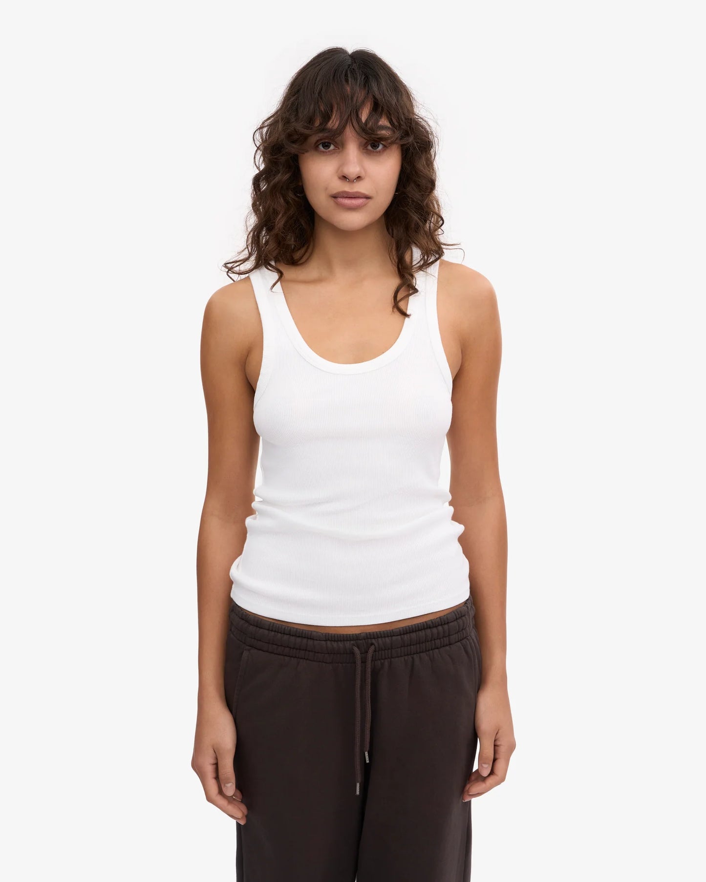 Colourful Standard - Organic Rib Tank Top, Optical White