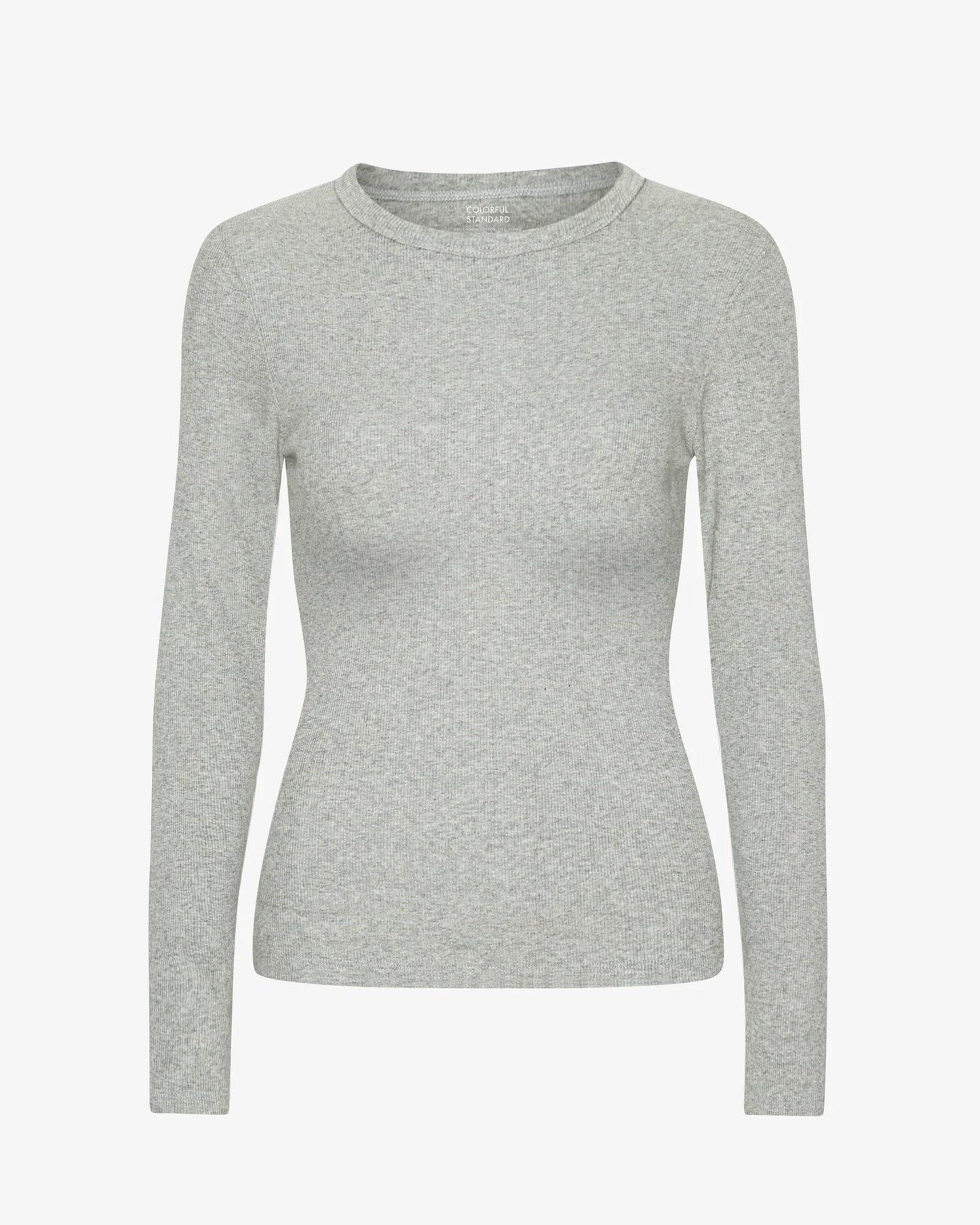 Colourful Standard - Organic Rib Long Sleeve Top, Heather Grey