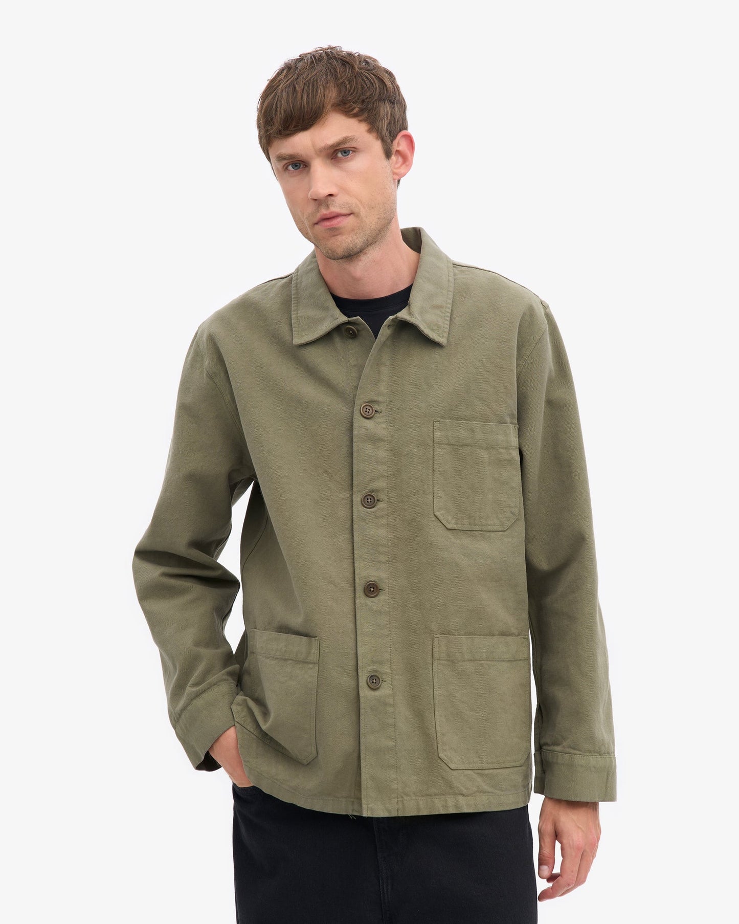 Colourful Standard - Organic Workwear Jacket, Dusty Olive