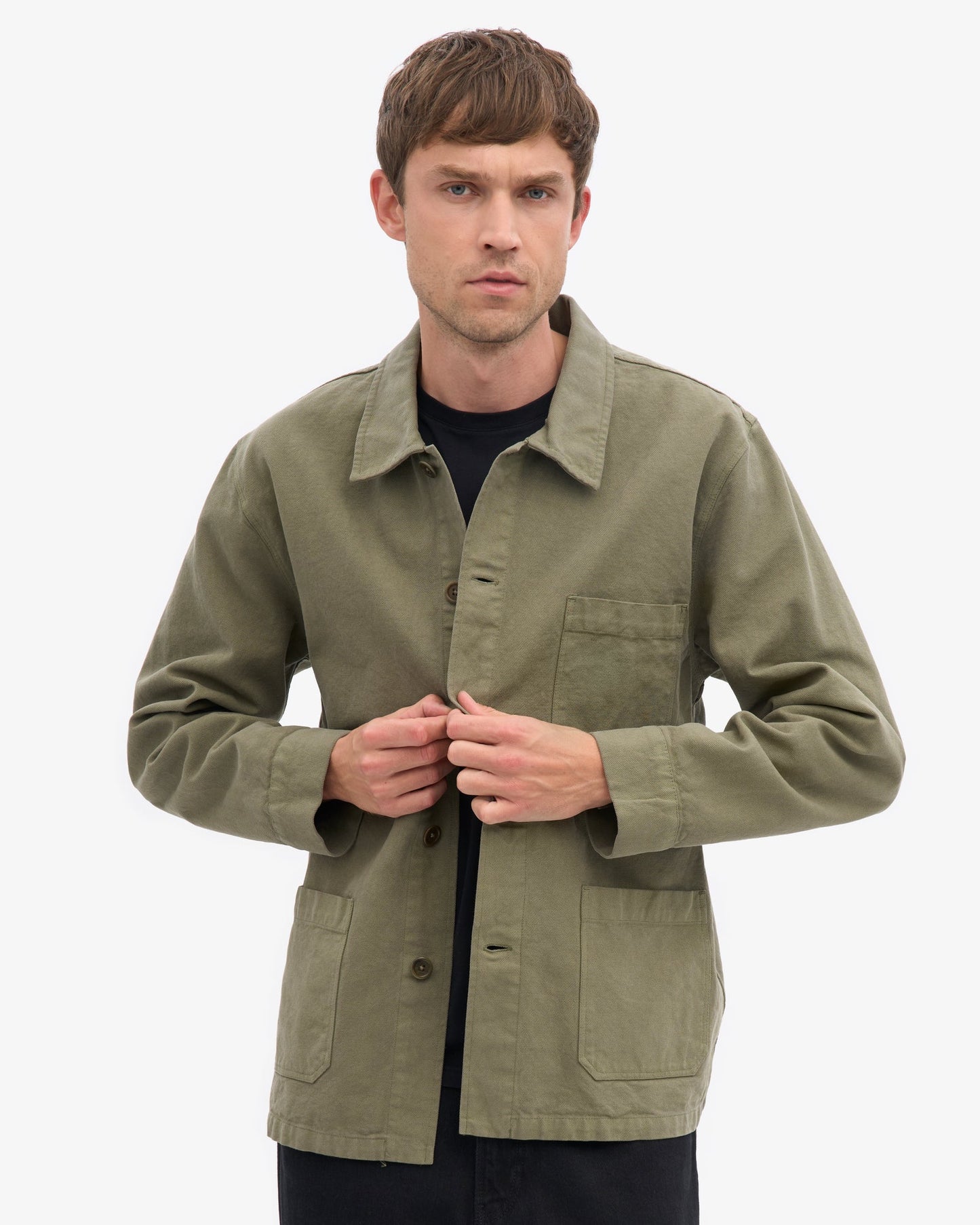 Colourful Standard - Organic Workwear Jacket, Dusty Olive