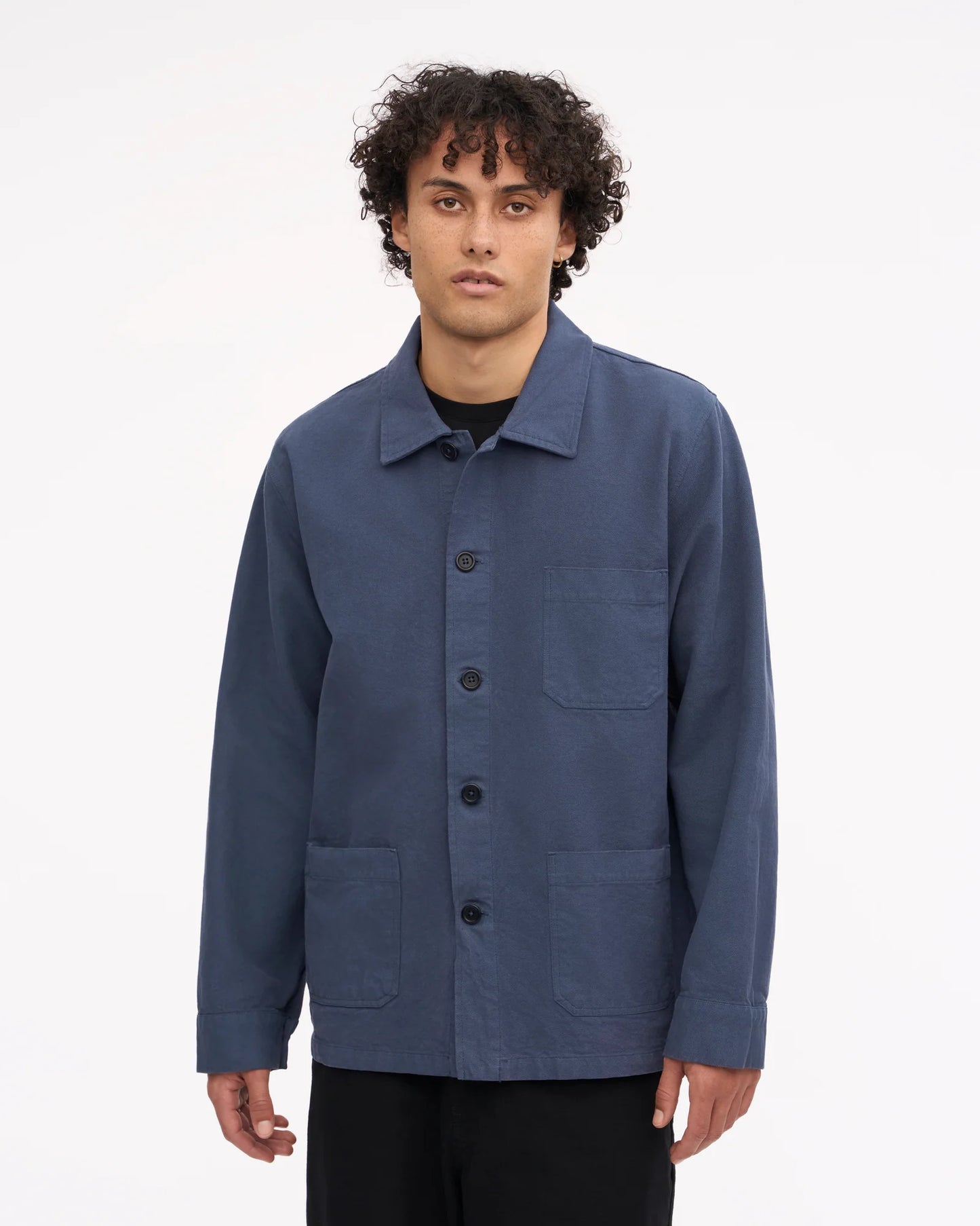 Colourful Standard - Organic Workwear Jacket, Petrol Blue