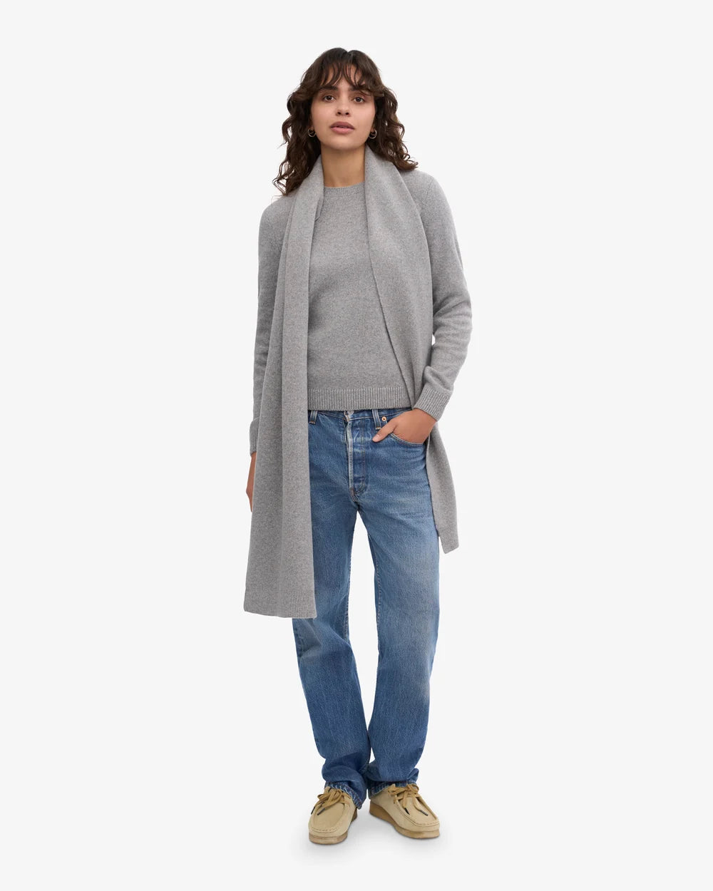 Colourful Standard - Merino Wool Scarf, Heather Grey