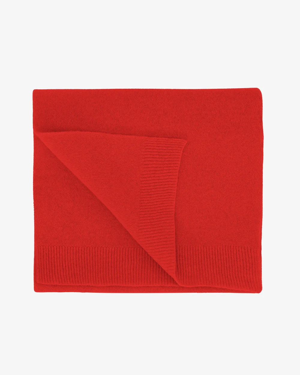 Colourful Standard - Merino Wool Scarf, Red Tangerine
