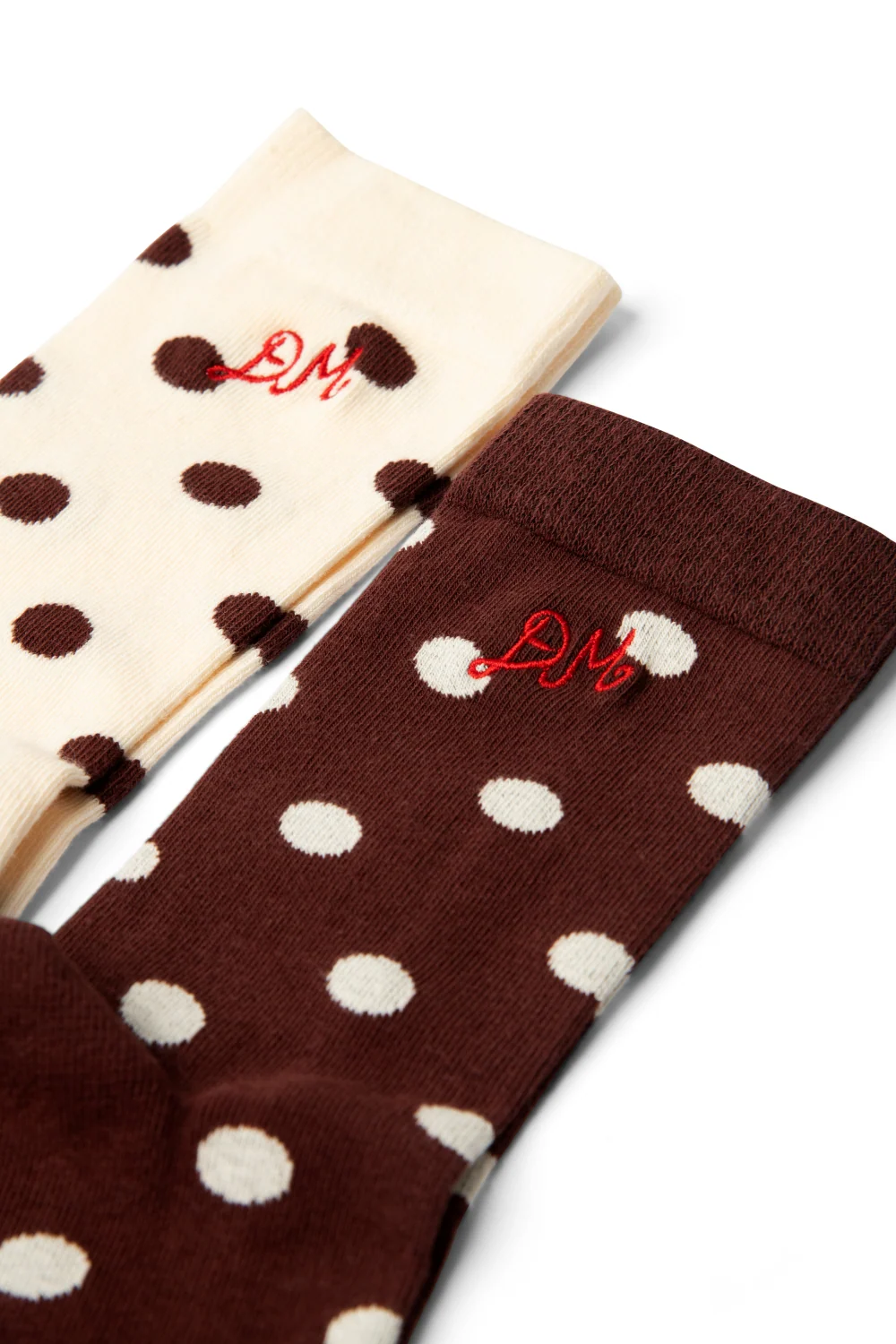 Damson Madder - 2 Pack Socks, Choc & Ecru