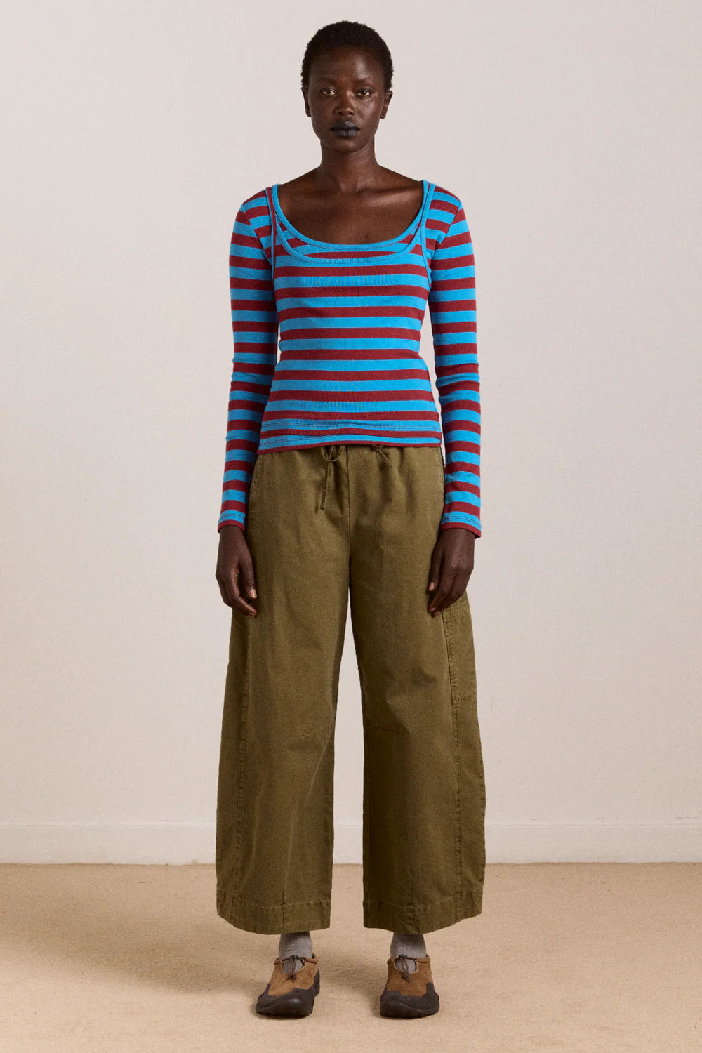 Damson Madder - Felix Twill Trouser, Olive