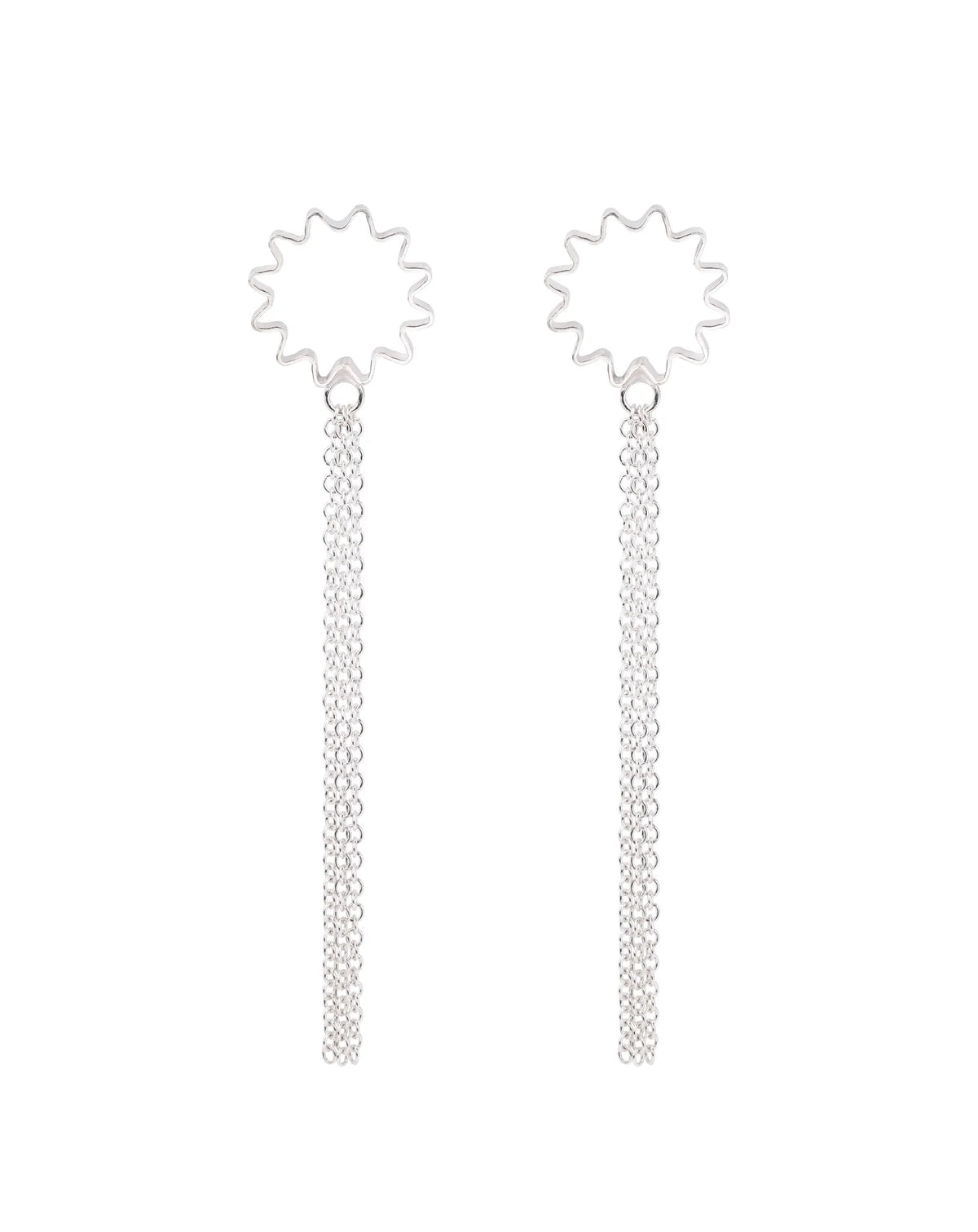 Olivia Taylor - Ondulée Tassel Earrings - Silver