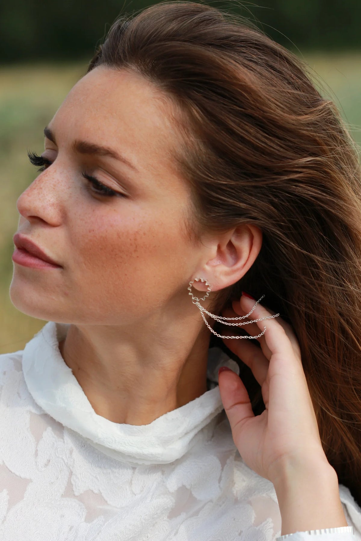Olivia Taylor - Ondulée Tassel Earrings - Silver