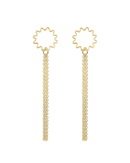 Olivia Taylor - Ondulée Tassel Earrings - Gold