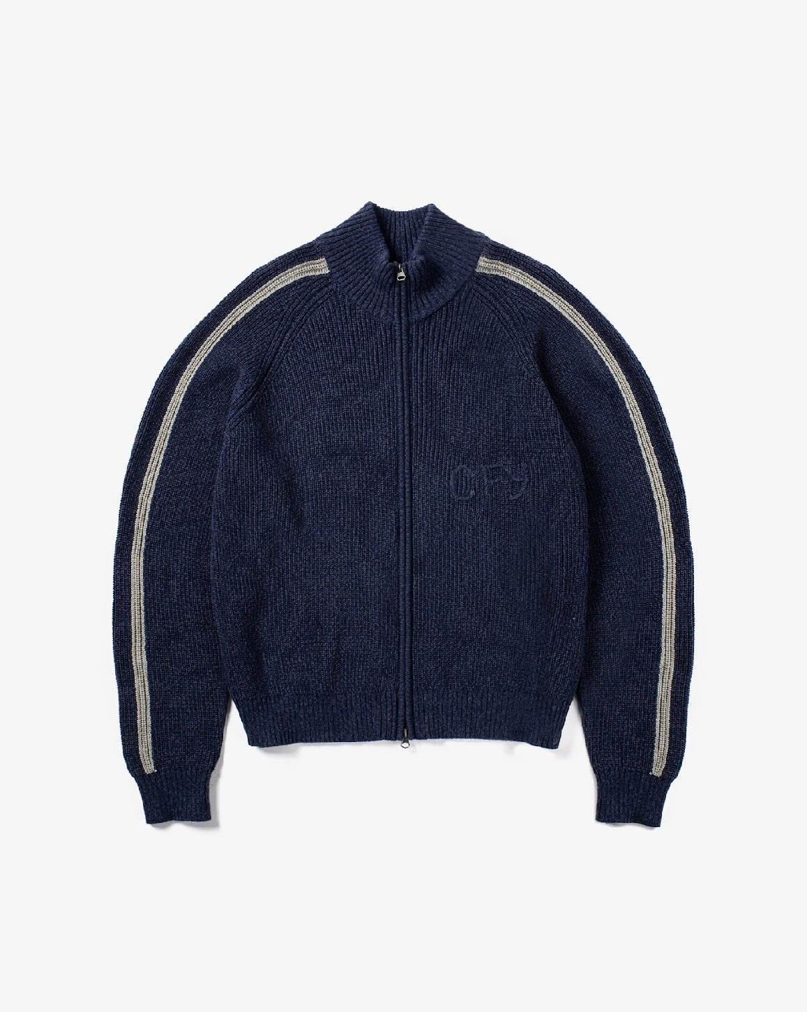 Candice - Wolfe Zip Knit, Navy