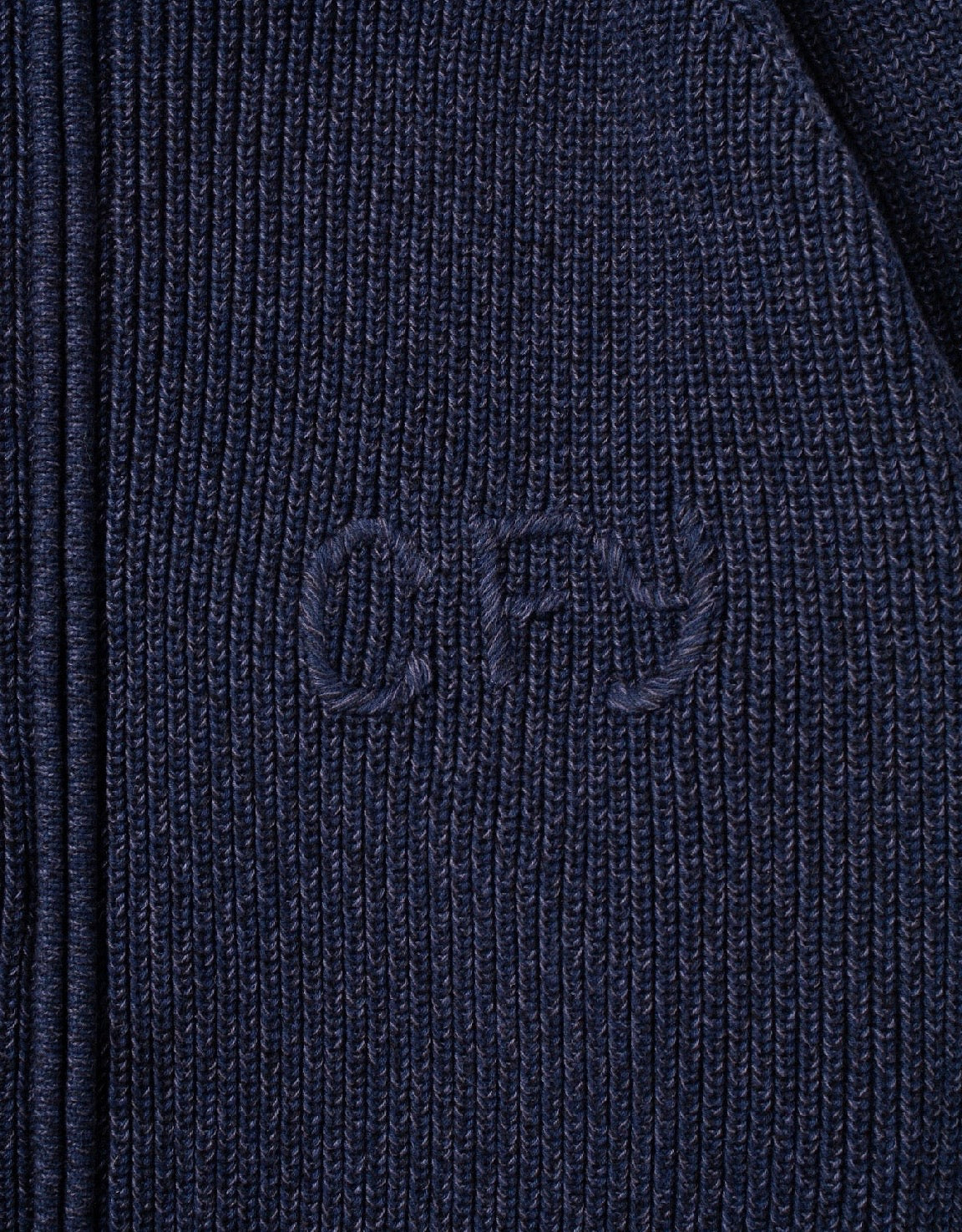 Candice - Wolfe Zip Knit, Navy