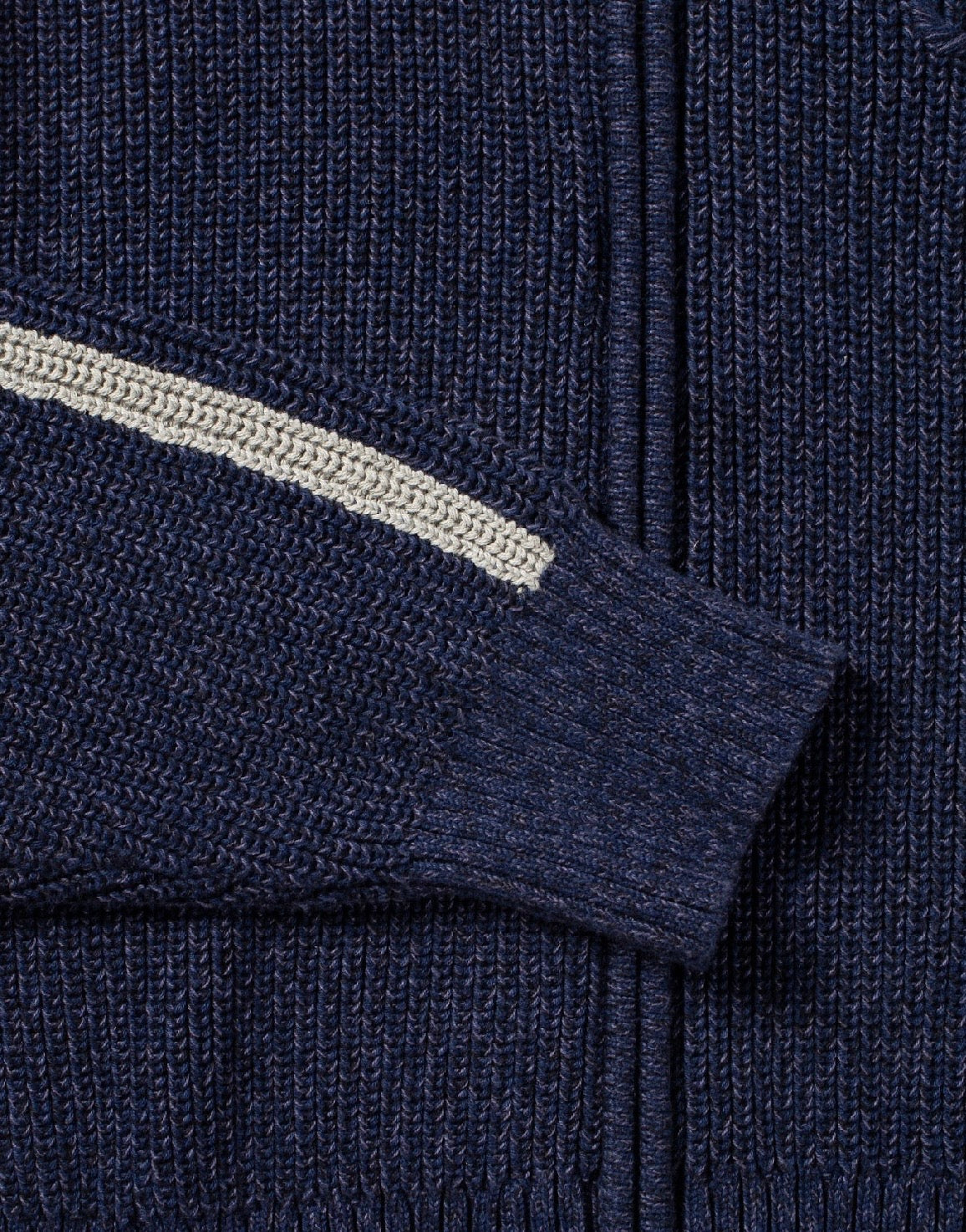 Candice - Wolfe Zip Knit, Navy