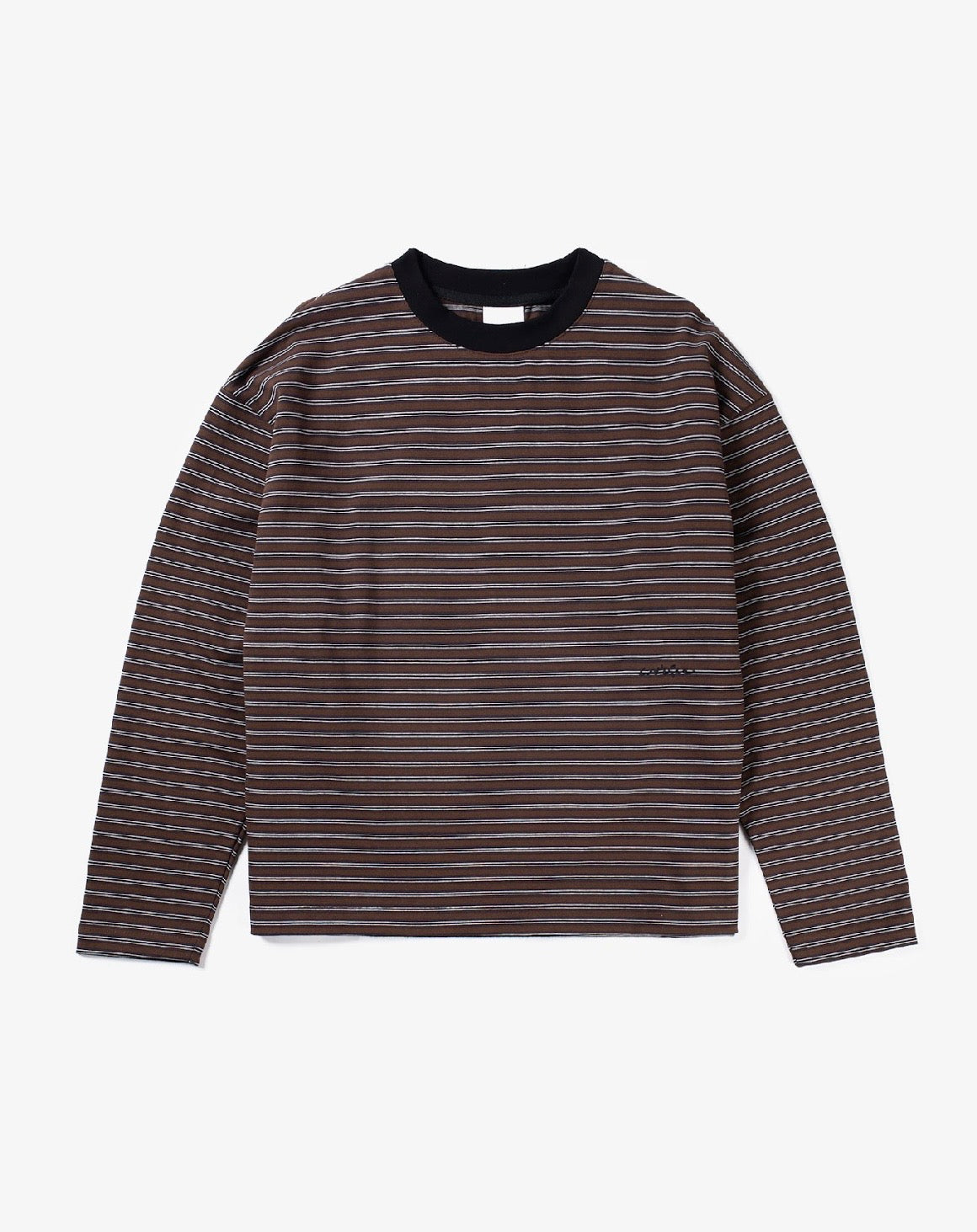 Candice - Kerfard Striped LS Tee, Brown