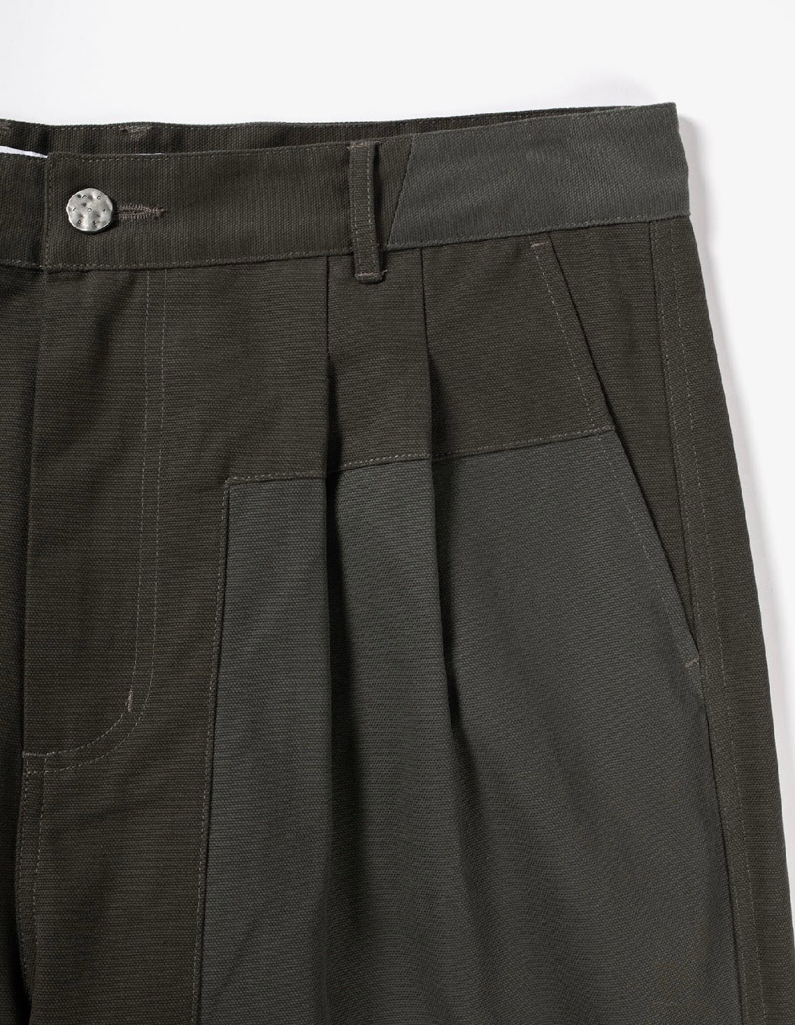 Candice - Panel Pants, Moss
