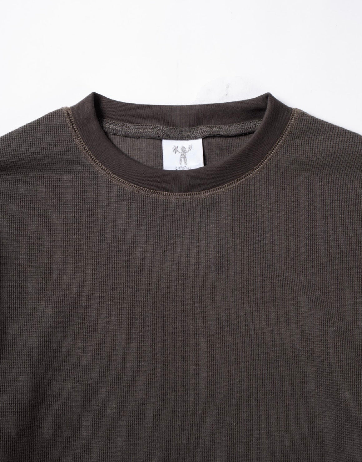 Candice - Waffle LS Tee, Mud