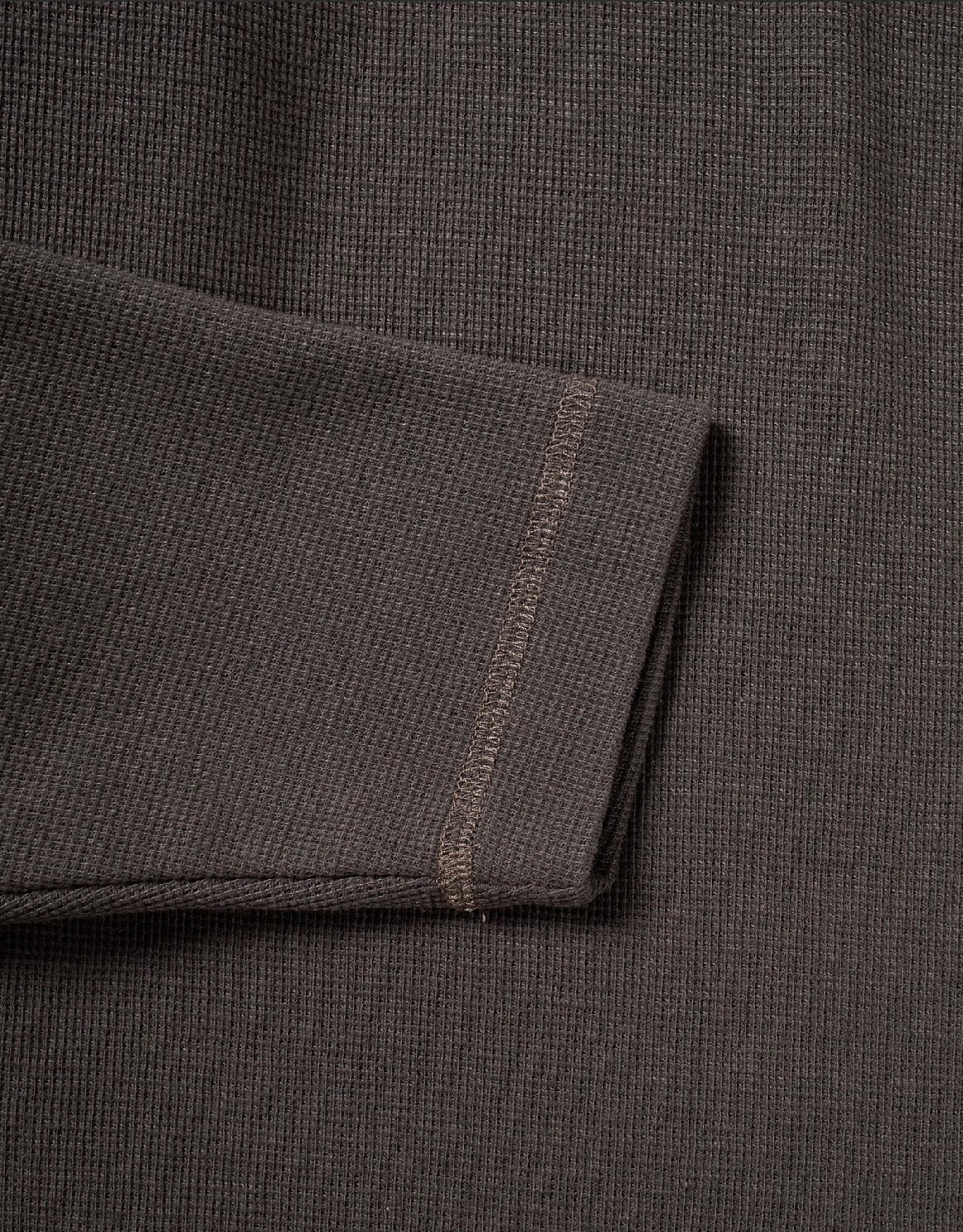 Candice - Waffle LS Tee, Mud