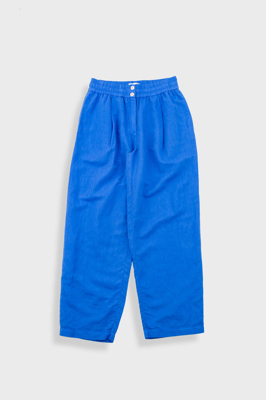 Folk - Drawcord Baggy Pants - Washed Cobalt