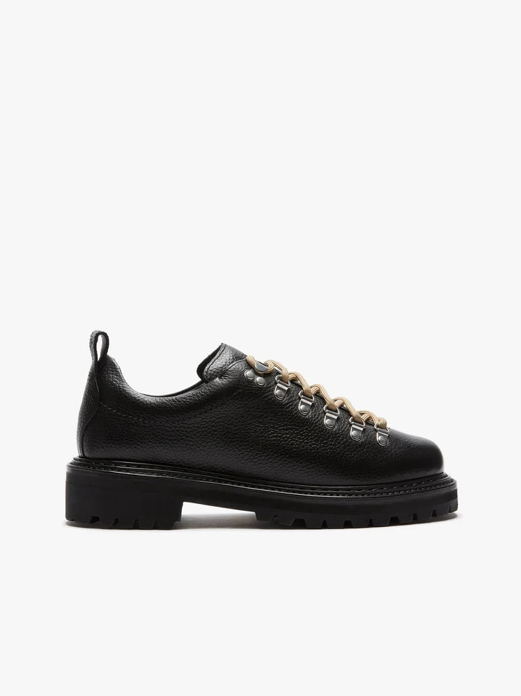 GH Bass - Mason Hiker Low, Black Textured Leather