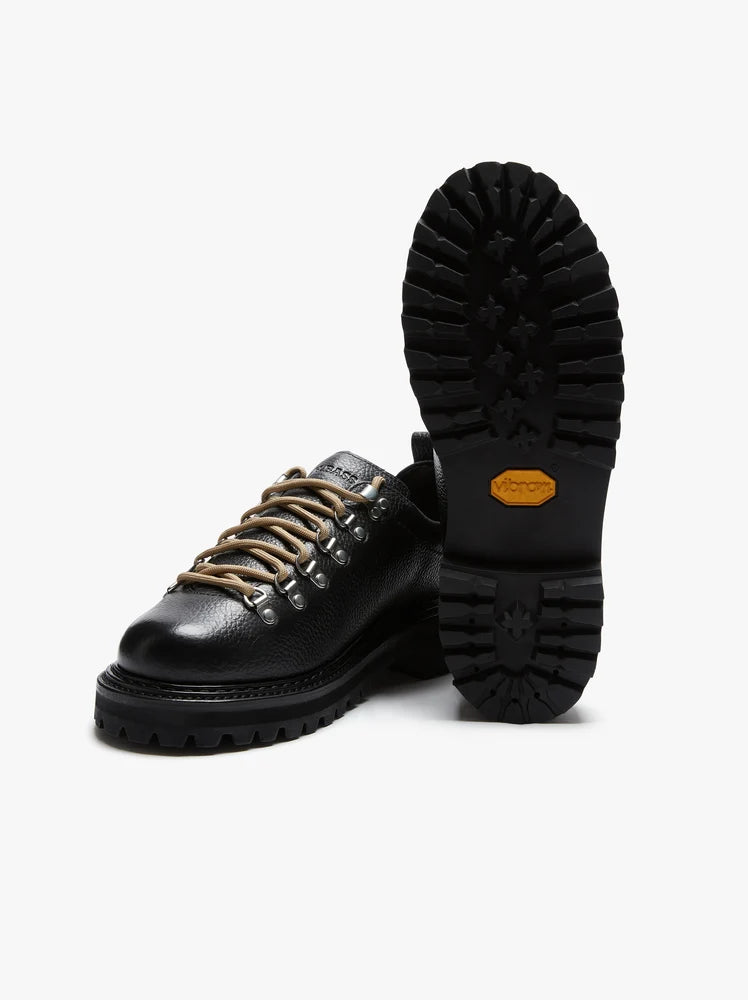 GH Bass - Mason Hiker Low, Black Textured Leather