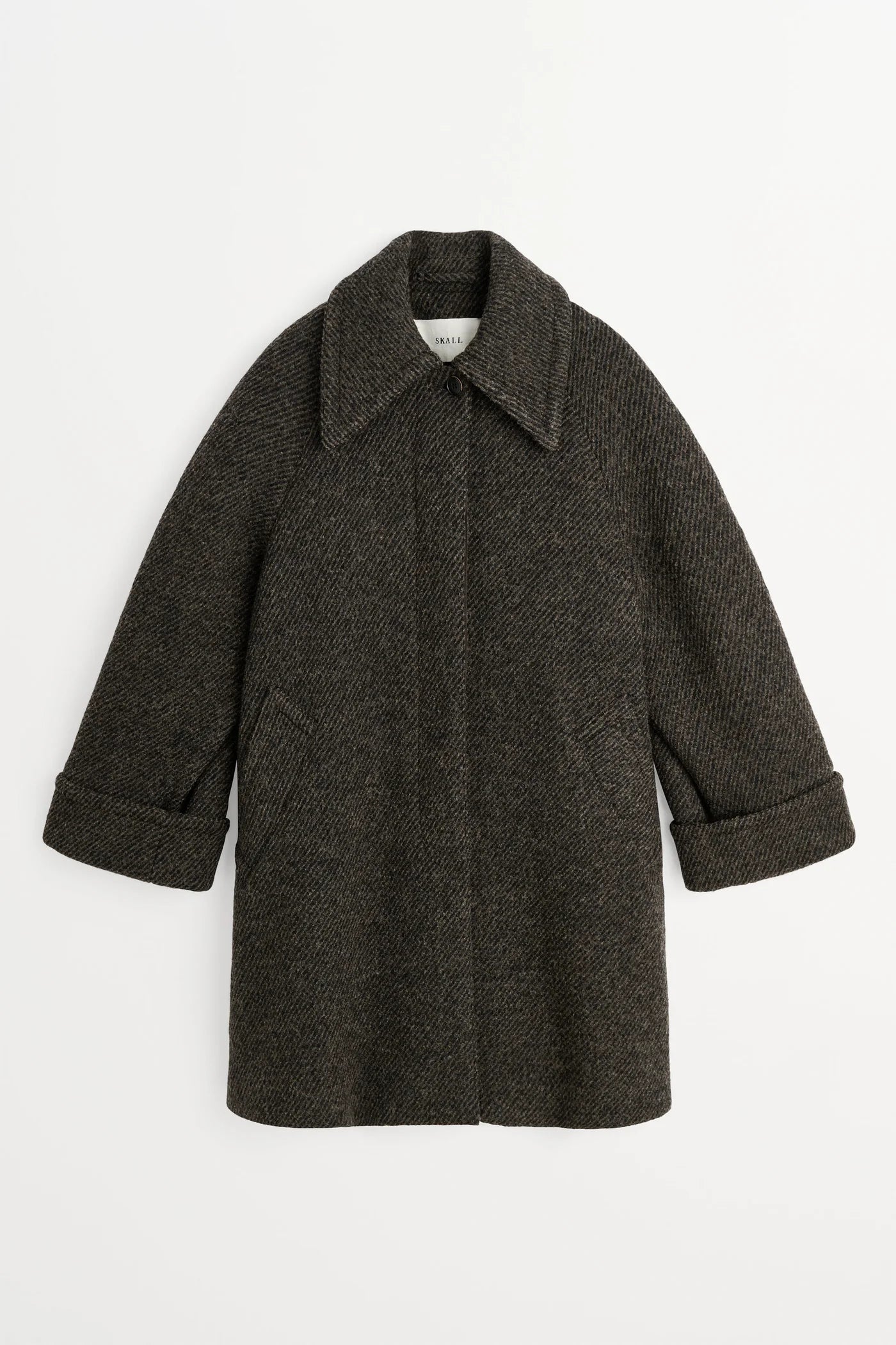 Skall Studio - Beate Coat, Brown/Black Twill